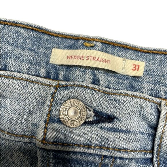 Levi's Wedgie Straight Jeans Size 31 - Picture 9 of 10